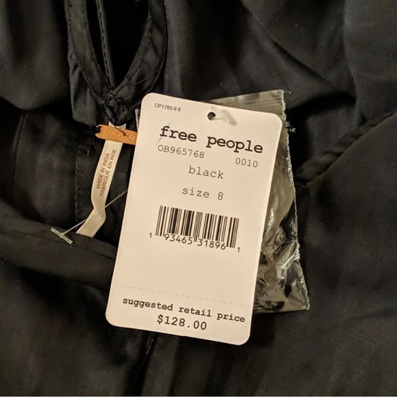 💫 FREE PEOPLE ‘Later Days’ Cutout Back Midi Dress in Black Sz 8 - EUC - Picture 14 of 15
